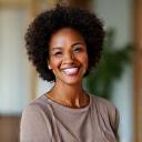 Portrait of Dr. Sarah Jenkins, a licensed mental health professional, with a warm, empathetic expression, suggesting her expertise in stress and mental wellness.