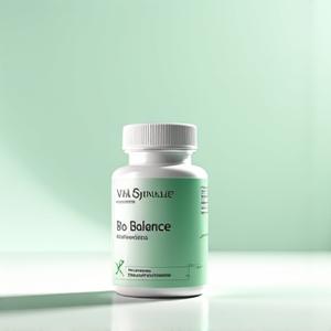 A Vital Spindle branded supplement bottle, possibly with a sleek design, placed on a clean, modern surface with natural light, symbolizing a quality wellness product.